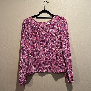 CAbi Women's Kaleidoscope Tie Neck Blouse Top